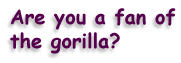 Are you a fan of the gorilla?